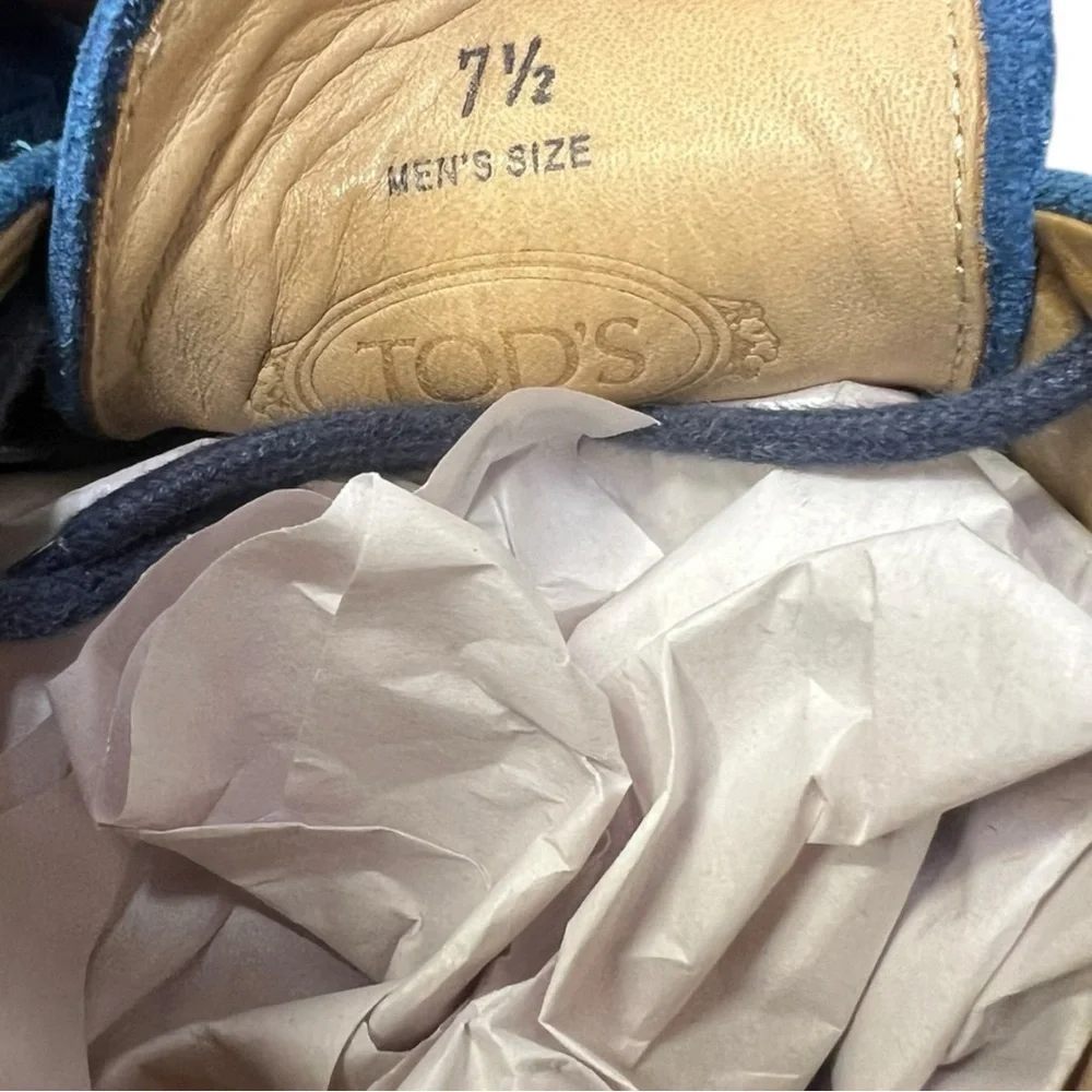 🔥 Tod’s Blue Suede‎ Desert Chukka Boots – Men’s 7.5 (US 8–8.5 Fit)